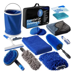 Complete Car Wash Kit with Bucket Car Detailing Cleaning Set